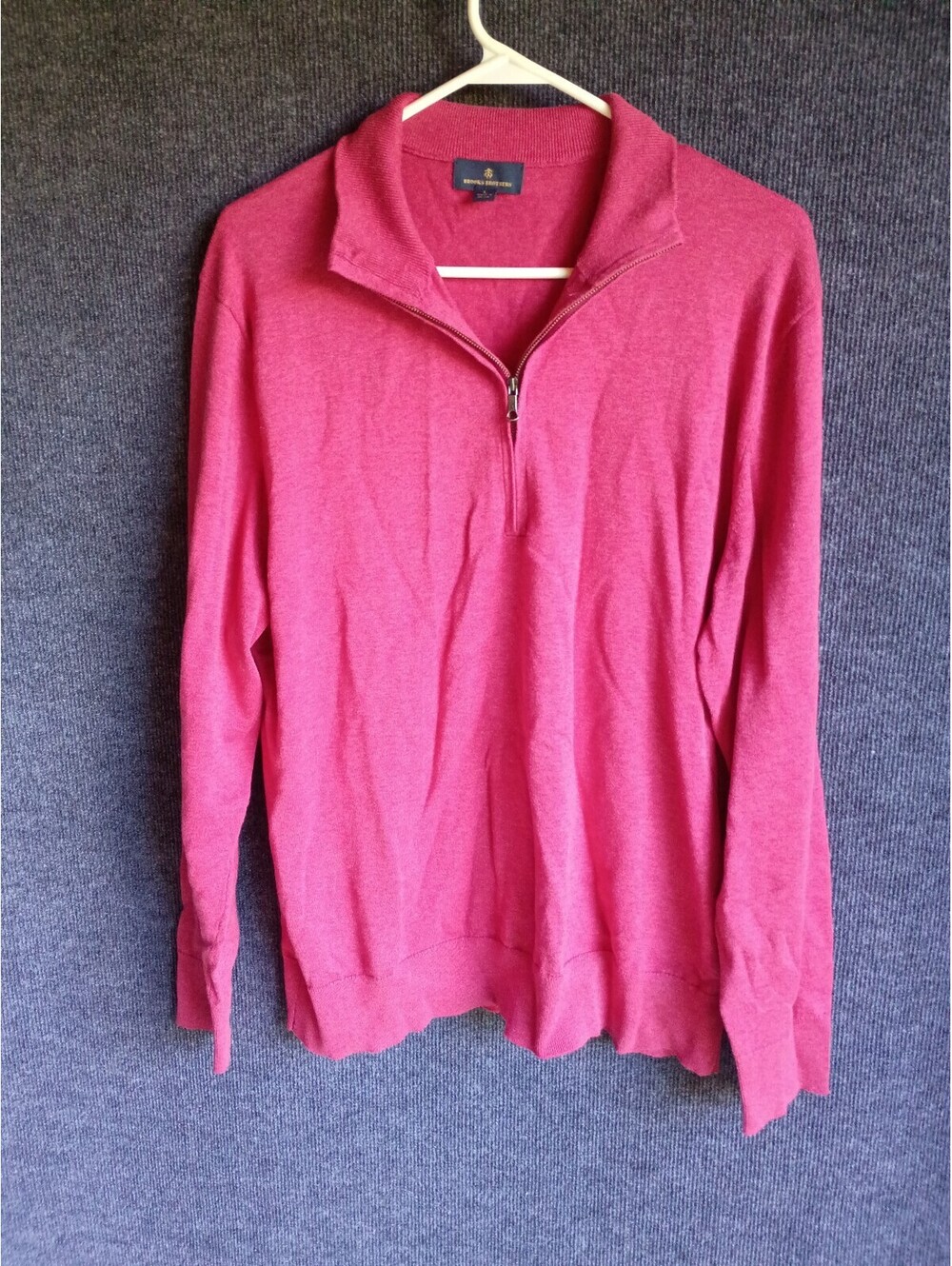 Brooks Brothers Men's Long Sleeve Half Zip Pullover Sweater Size L